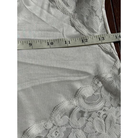 Vintage Interludes by CIRA White Lace Satin Teddy Bodysuit Lingerie Medium - Picture 16 of 16